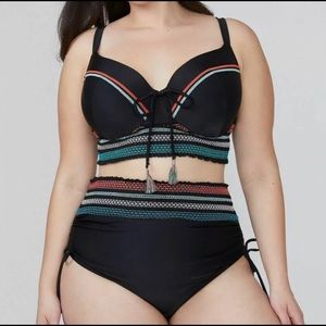 Cacique 38DDD gorgeous longline bikini NEW